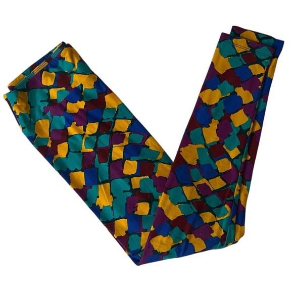 Lularoe Multicolor Leggings One Size - Picture 3 of 7